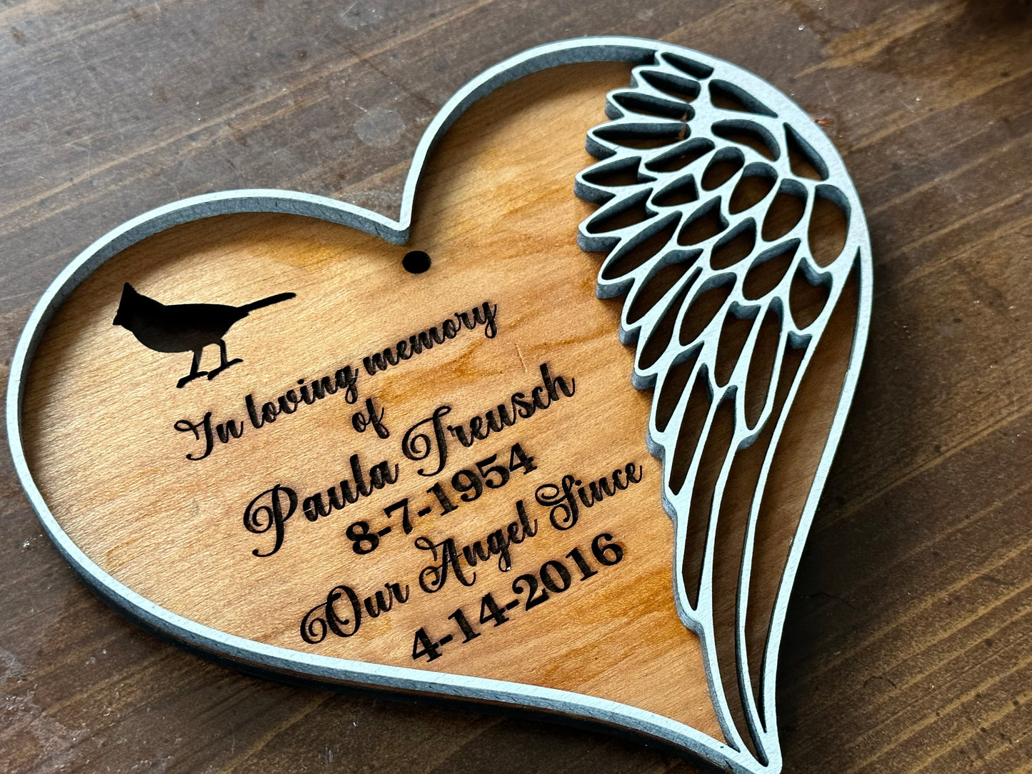 In Memory Of/Mermorial Tribute Hanging Sign