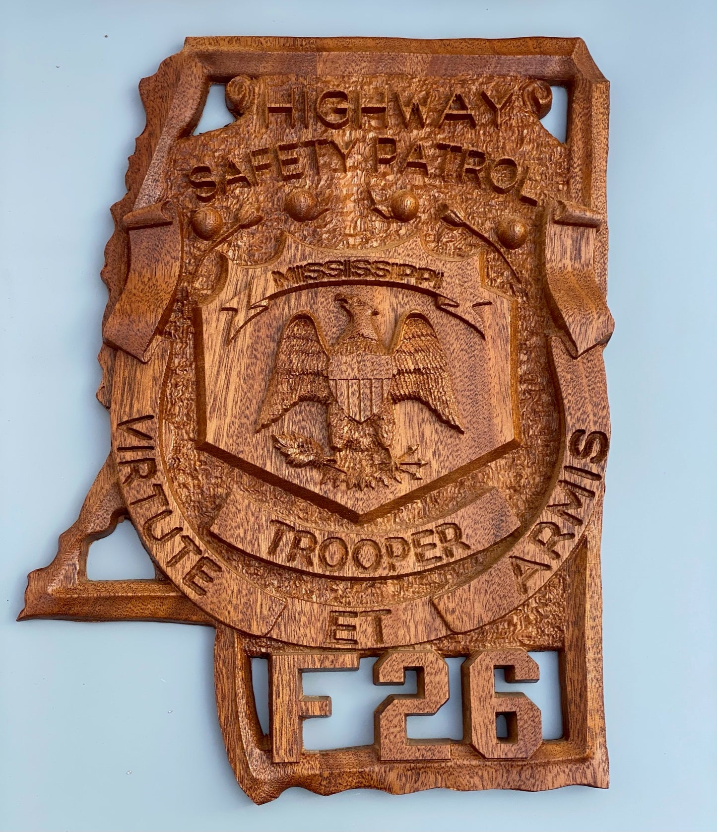 3D Wood Replica First Responder Badges