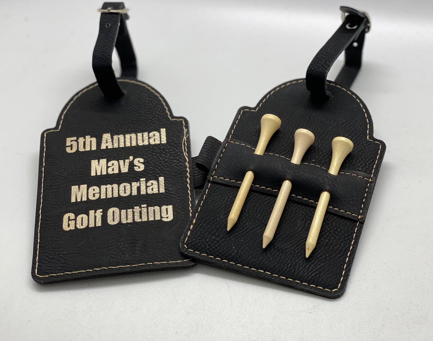 Laser Engraved Golf Tee Bag Tag