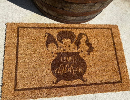 Hocus Pocus "I smell children" Doormat