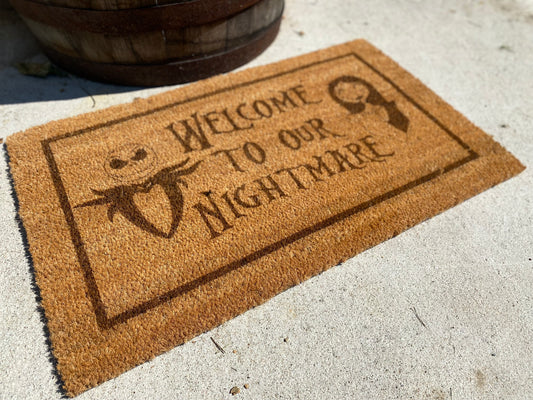 Nightmare Before Christmas Halloween Doormat