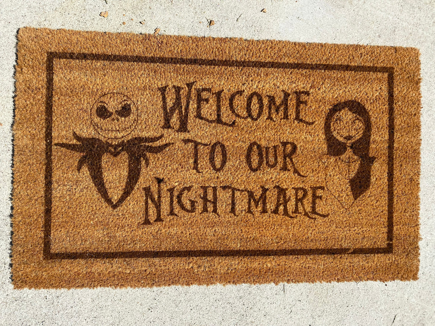 Nightmare Before Christmas Halloween Doormat